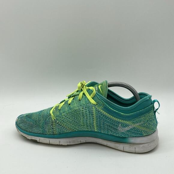 Womens Size 10.5 Nike Free 5.0 TR Flyknit Green Running Athletic Shoes Sneakers - Picture 5 of 8